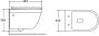 Унитаз CORSA [48,5*35,5*36.5] безободковый VT1-26 крышка/сиденье тонкое плавное закрытие