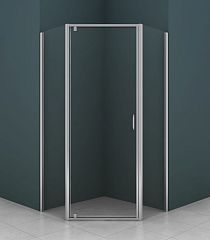 Душевое ограждение AZARIO AZ-112P пентагонал [90*90*200] профиль хром, стекло прозрачное 5мм
