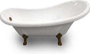 Ванна GEMY G9030 D (1750*820*820) отдельностоящая, фурнитура бронза , ножки бронза 