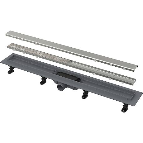 Трап 650 мм с порогами, для двусторонней решетки  (APZ19-650)решетки в комплекте