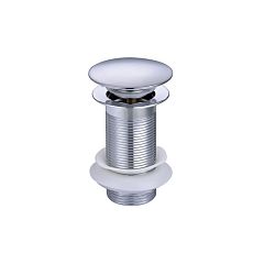 Выпуск для раковины AQ 6000CR Push-open ,крышка круглая, хром AQUATEK,