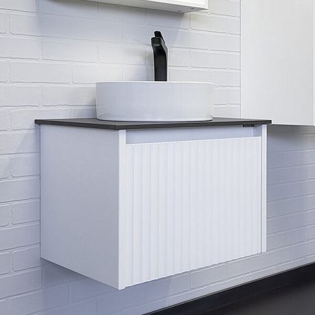 Тумба МАРСЕЛЬ 60 белый мат столешница под мрамор Калакатта Блэк №28, умывал. COMFORTY 9111?