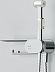 Гигиенический набор LIKE (смеситель, ручной душ, полка) F0202600 хром