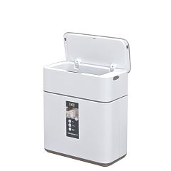 Ведро EKO EK9240 RP-8L-MW сенсорное 8 литров, перезаряжаемое, белый