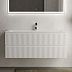 Тумба SNOB T Bianco120 подвесная 2 ящика, матовая SNR120W умывальник Element CN7017 [1210*457*137]*