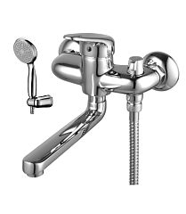 Смеситель LUNA для ванны с поворотным плоским изливом 172мм (LM4114C)*