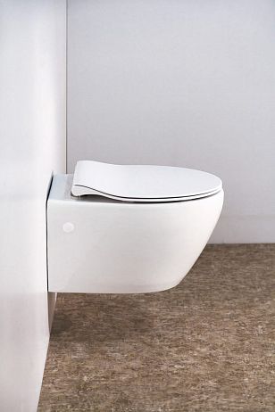 Унитаз PROSPERO [52*37.5] подвесной сиденье/крышка плавное закрытие (BB507B + BB2020SC)