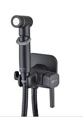 Смеситель SOLO с гигиеническим душем, встраиваемый,(LM7165BL) черный