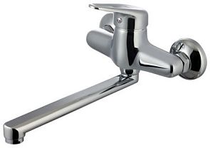 Смеситель LUNA для умывальника настенный, излив 25см, хром (LM4111C)*