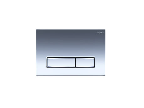 Кнопка смыва KDI-0000023 (009B) SLIM хром глянцевый (клавиши прямоугольные) AQUATEK