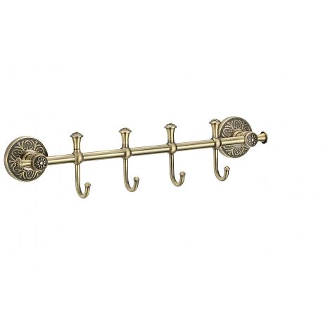 Планка с крючками Savol S-005874C 4 крючка, бронза 