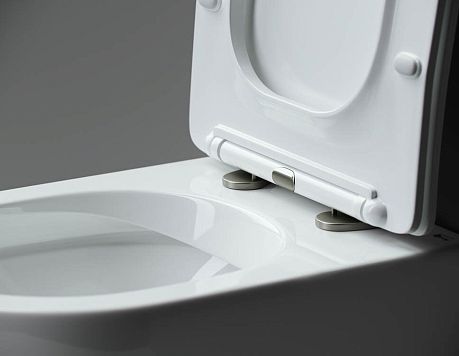 Унитаз MODENA Rimless CN6063MDH подвесной, темный антрацит матовый  крышка/сиденье микролифт*