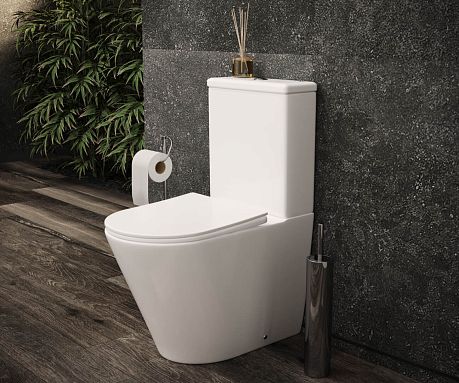 Унитаз HIGHLIGHT Rimless CN1802 напольный, крышка/сиденье микролифт