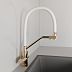 Смеситель KITCHEN для кухни с высоким гибким изливом AV9006Gold,золото AVRORA