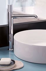 Смеситель RIVOLI для умывальника высокий, без д/к E24168-CP, хром