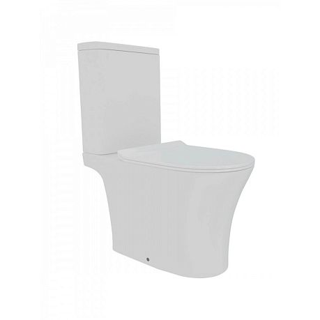 Унитаз напольный [65*37.5*83] BELINDA PRO VOR W00120 безободковый,(торнадо) крышка/сиденье микролифт