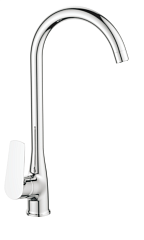 Смеситель ATON для кухни с высоким поворотным изливом AV5521, хром AVRORA