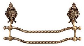 Полотенцедержатель ELISABETTA [60 см] двойной бронза (ML.ELB-60.123.BR)*