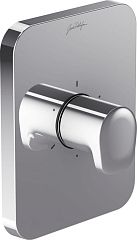 Переключатель HYBRID встраиваемый 3 выхода E98734-CP, хром