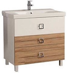 Тумба СТАМБУЛ 85 М [85*48] эбони светлый, с умывальником Cubito (1A145901ST490)