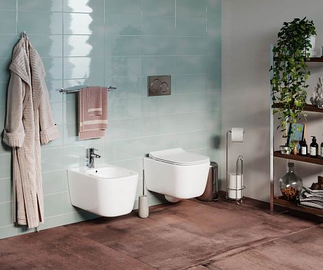 Унитаз NEW DAY Rimless CN3005 подвесной, крышка/сиденье микролифт