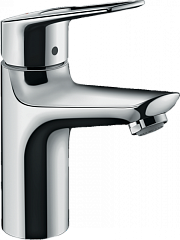 Смеситель NOVUS LOOP 100 для умывальника 71081000 (с донным клапаном) хром