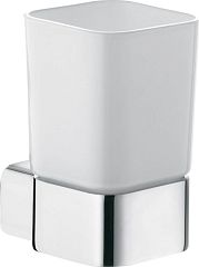 Стакан E2 настенный квадратный хром керамика (4997505) *