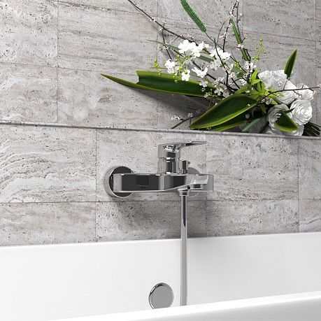 Смеситель NOVE для ванны 09CR111 без аксессуаров, хром~