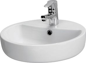 Умывальник CASPIA 44 см 1 отверстие S-UM-CAS44/1-R, белый*