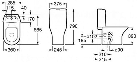 Унитаз LEON (342649000, 341649000, ZRU9302943),крышка/сиденье плавное закрытие