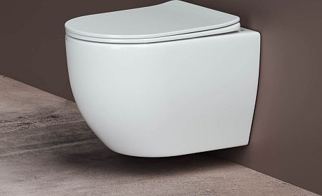 Унитаз MIA Rimless CN1805 подвесной, крышка/сиденье микролифт