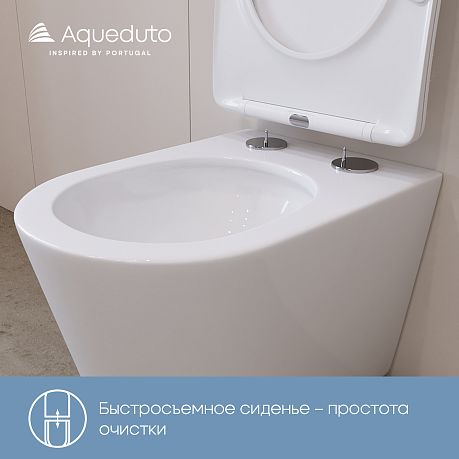 Унитаз CONE Plus подвесной безободковый Торнадо CONT0210 [520*365*350]крышка/сиденье микро-фт,бел**