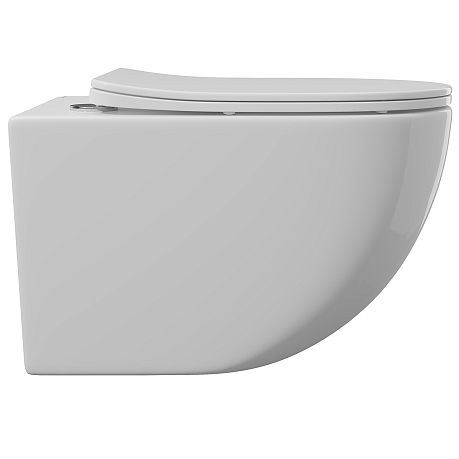 Унитаз OVO подвесной безободковый OVO0110 [525*360*320] , крышка/сиденье микролифт,белый глянцевый*