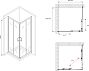 Душевое ограждение SCHWARZER DIAMANT [90*90/190] стекло прозрачное, профиль хром (AG020905)