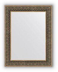 Зеркало BY 3192 [73*93] в багетной раме, вензель серебряный EVOFORM*