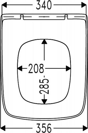 Крышка/сиденье DAYA Slim [42,5*35,6] микролифт, дюропласт, крепление C0102G