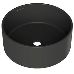 Умывальник ESPIRAL круглый, накладной D400 ESP0140, черный матовый