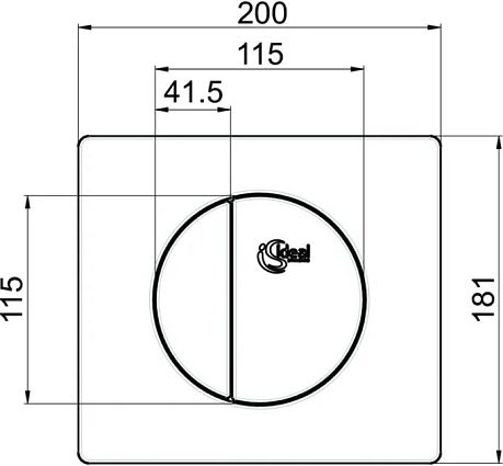 Панель накладная IDEAL STANDART W3091AA двойная, хром