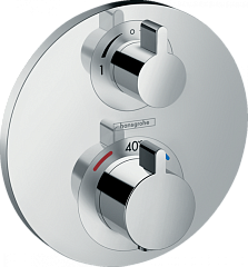 Термостат ECOSTAT S с запорно/перекл.вентилем 15758000 хром*