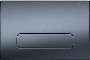 Кнопка смыва KDI-0000034 (002C-1) Оружейная сталь матовая (клавиши прямоугольные)