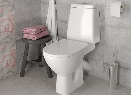 Унитаз GRANTA 031 косой выпуск, крышка/сиденье плавное закрытие