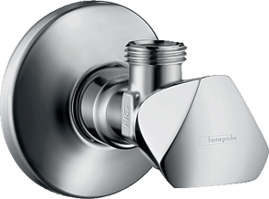 Вентиль угловой ANGEL VALVE E с цанговым соединением G3/8" 13902000, хром