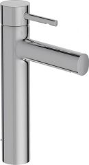 Смеситель CUFF E37303-CP для умывальника, высокий (донный клапан, гибкая подводка), хром