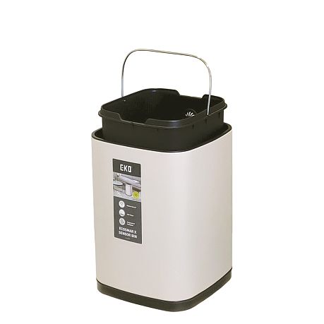 Ведро EKO EK9252 RP-15L-BE сенсорное 15 литров, перезаряжаемое, БЕЖЕВЫЙ*