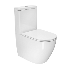 Унитаз-компакт D&K Matrix DT1397516 безободковый, (торнадо), крышка/сиденье микролифт 630*365*840