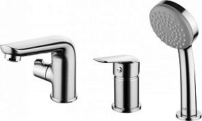 Смеситель TORR для ванны на борт на 3 отв. с керам. дивертором (TORSB30i07)*