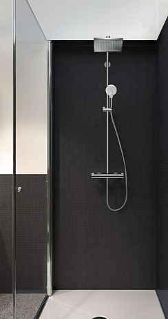 Душевой гарнитур CROMETTA E 240 1 jet Showerpipe, с термостатом 27271000 хром