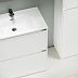 Тумба LIBRA FLOOR 80 [790х450х840] напольная (LB80FW) 2 ящика, БЕЗ умывальника, белый глянец
