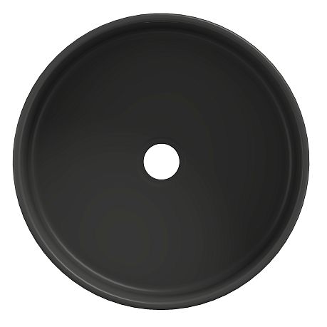 Умывальник ESPIRAL круглый, накладной D400 ESP0140, черный матовый