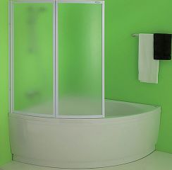 Шторка на ванну QUAT TP 108 WHITE POLISTEROL